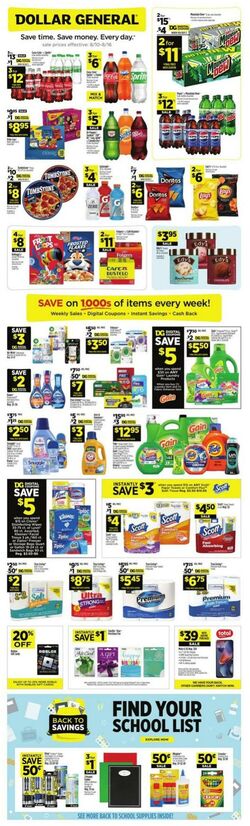 Weekly ad Dollar General 08/10/2025 - 08/16/2025