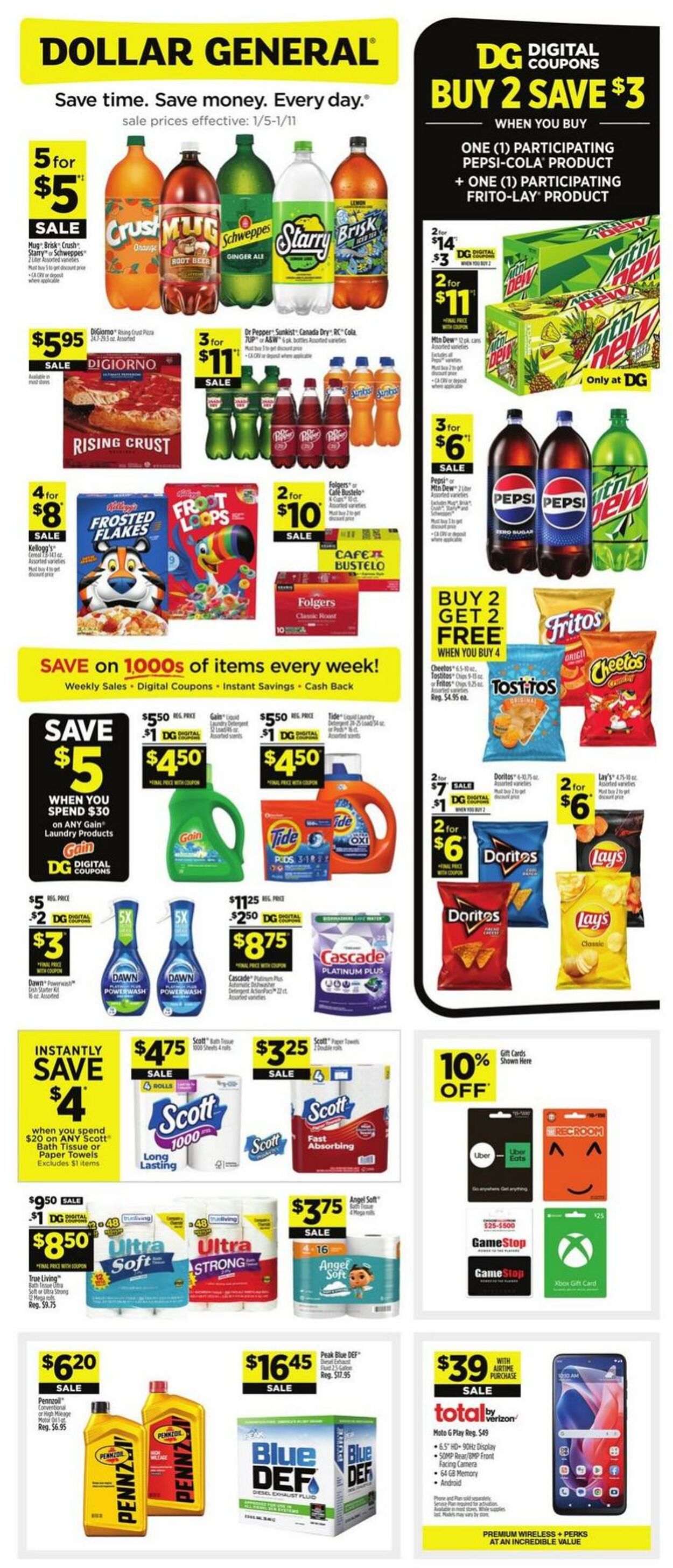 Weekly ad Dollar General 01/05/2025 - 01/11/2025