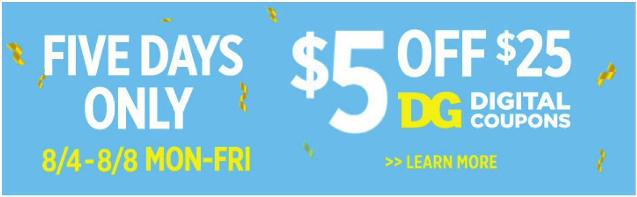 Weekly ad Dollar General 08/03/2025 - 08/09/2025