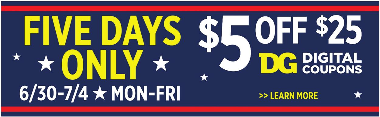 Weekly ad Dollar General 06/29/2025 - 07/05/2025