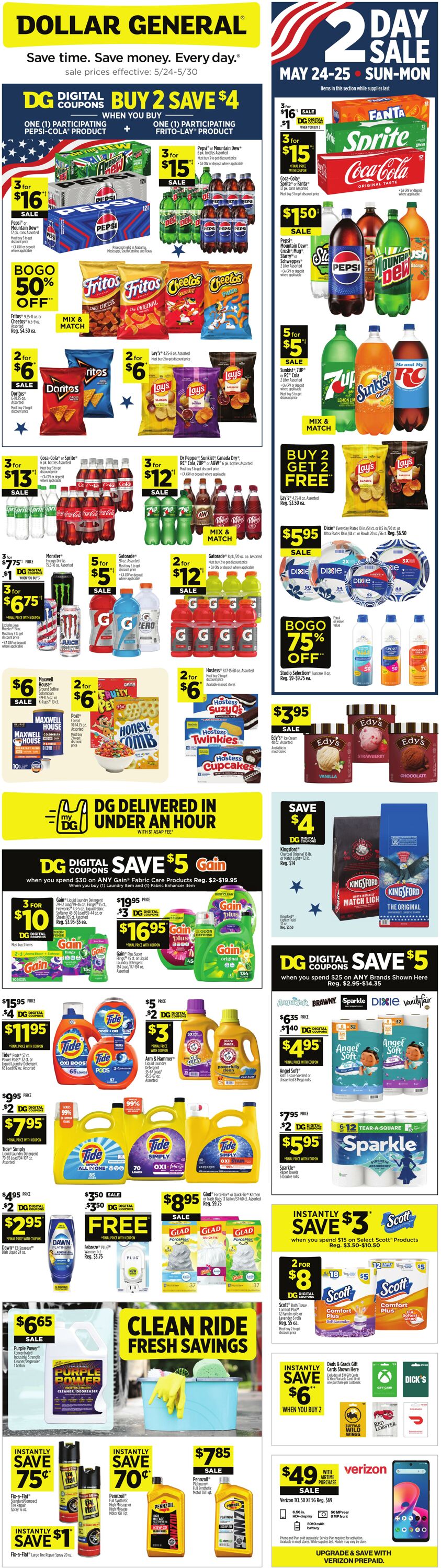Weekly ad Dollar General 05/24/2026 - 05/30/2026