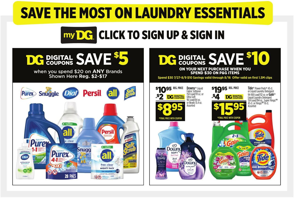 Weekly ad Dollar General 07/27/2025 - 08/02/2025