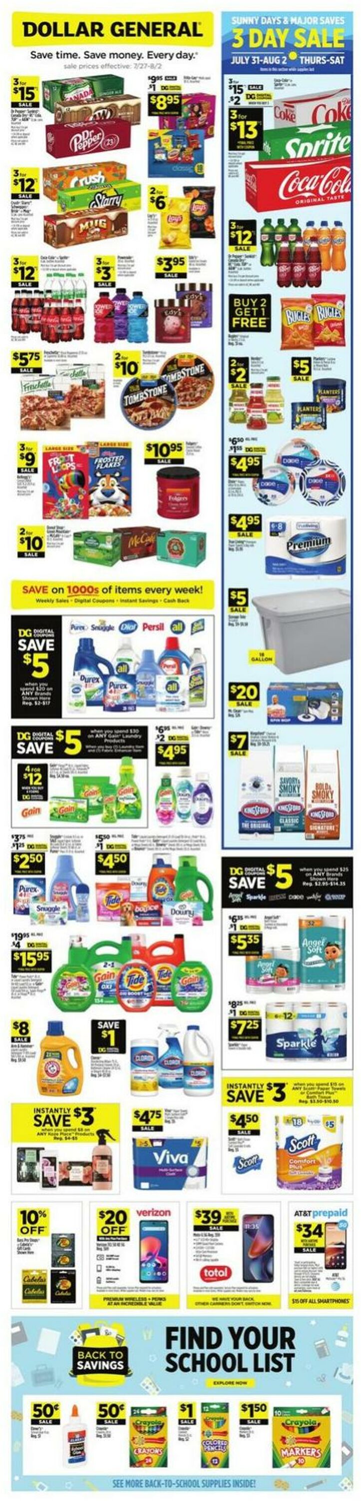 Weekly ad Dollar General 07/27/2025 - 08/02/2025