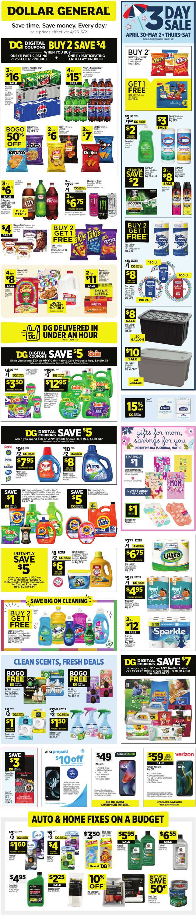 Weekly ad Dollar General 04/26/2026 - 05/02/2026