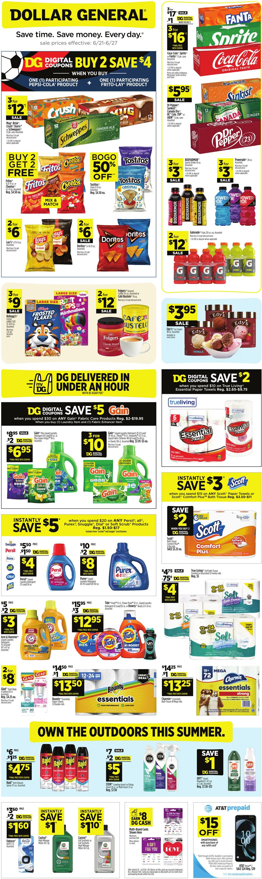 Weekly ad Dollar General 06/21/2026 - 06/27/2026