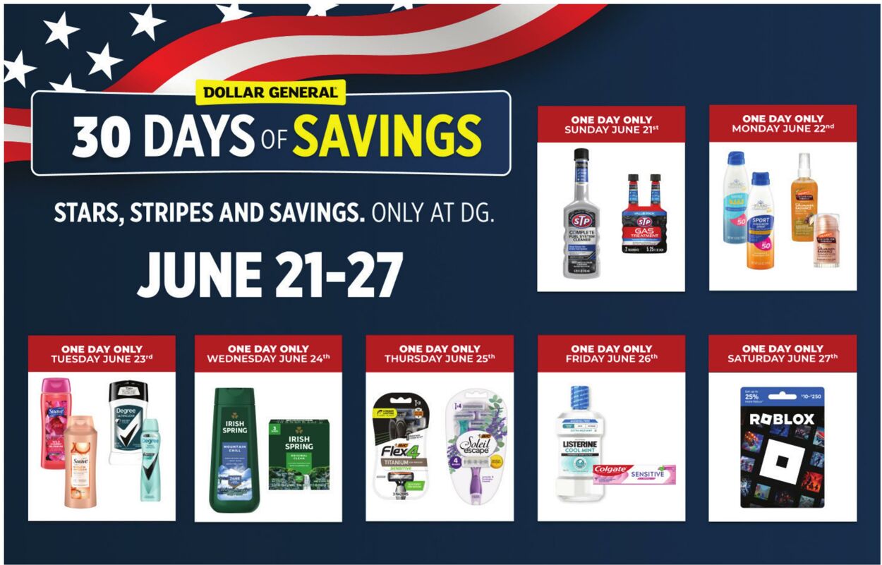 Weekly ad Dollar General 06/21/2026 - 06/27/2026