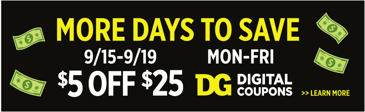 Weekly ad Dollar General 09/14/2025 - 09/20/2025