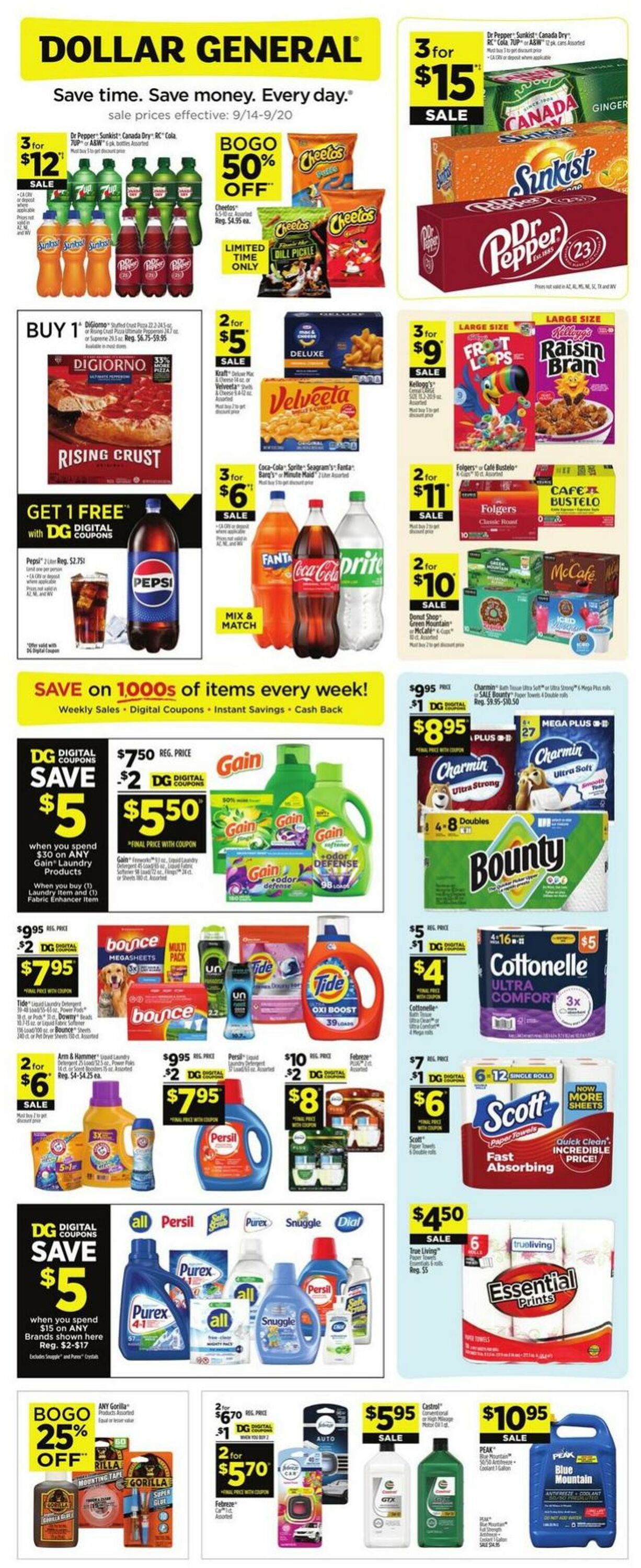 Weekly ad Dollar General 09/14/2025 - 09/20/2025