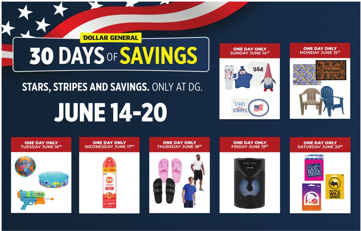Weekly ad Dollar General 06/14/2026 - 06/20/2026