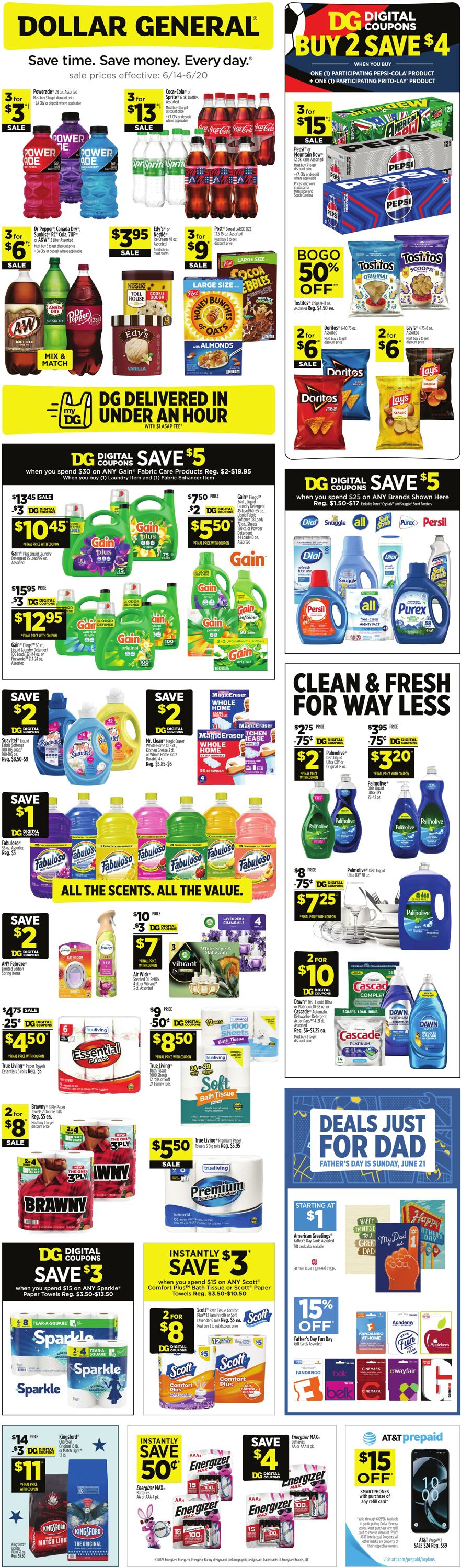 Weekly ad Dollar General 06/14/2026 - 06/20/2026