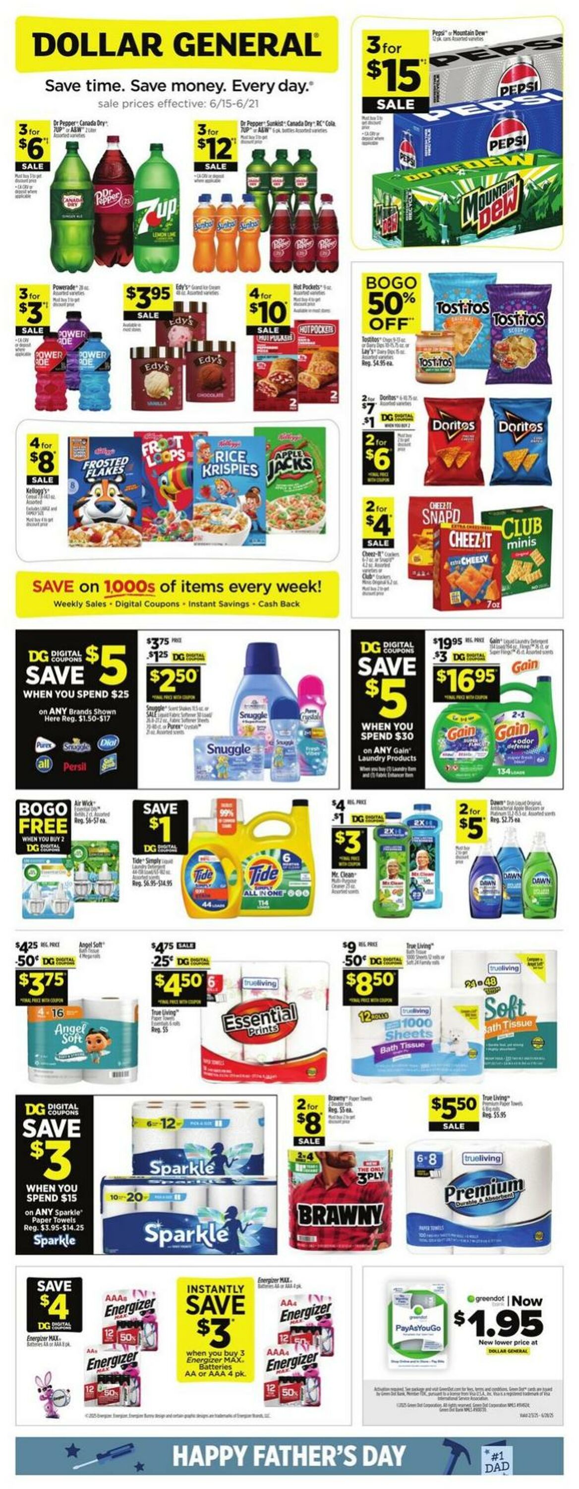 Weekly ad Dollar General 06/15/2025 - 06/21/2025