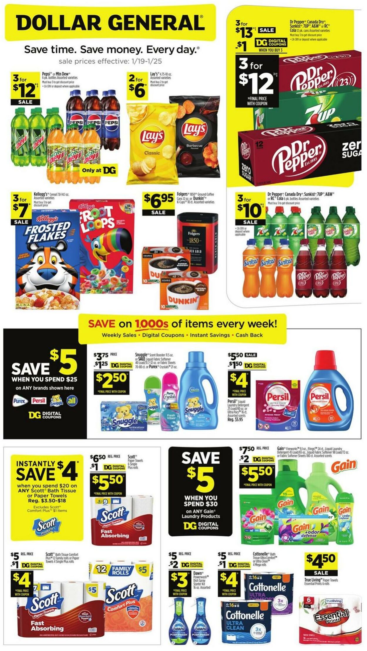 Weekly ad Dollar General 01/19/2025 - 01/25/2025