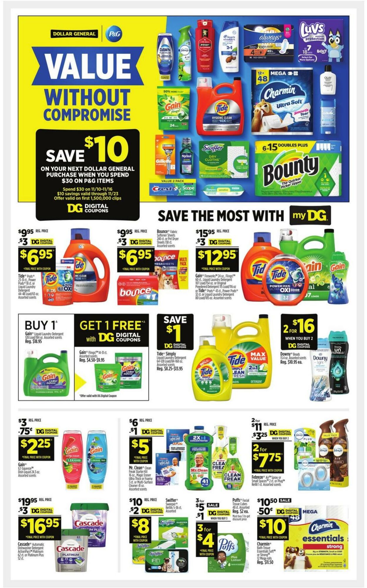 Weekly ad Dollar General 11/10/2024 - 11/16/2024