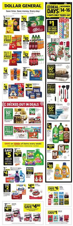 Weekly ad Dollar General 11/10/2024 - 11/16/2024