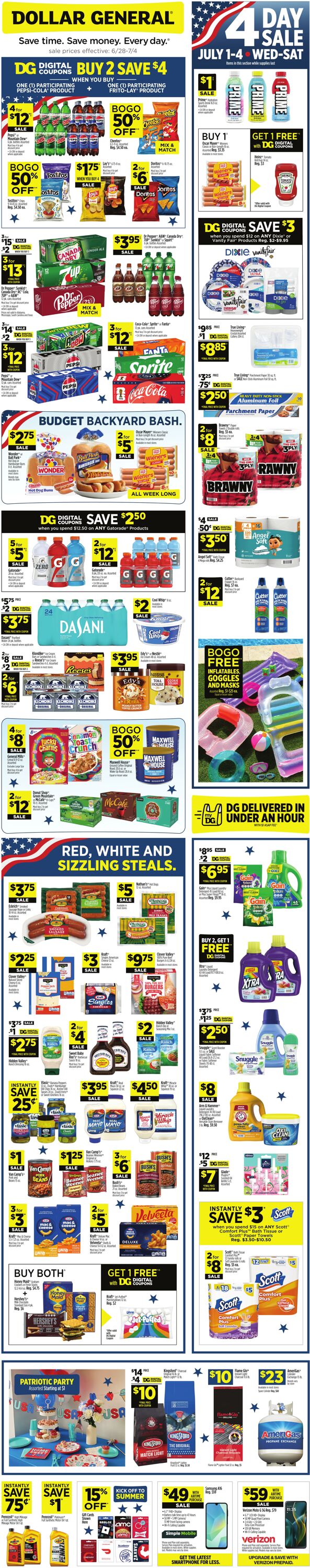 Weekly ad Dollar General 06/28/2026 - 07/04/2026