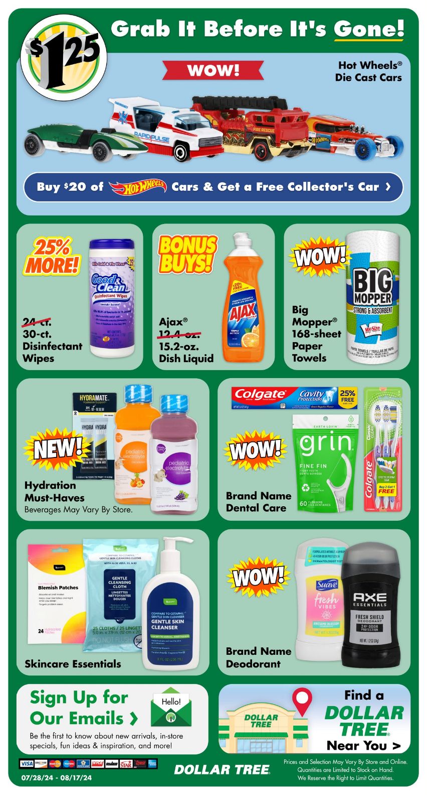 Weekly ad Dollar Tree 07/28/2024 - 08/17/2024