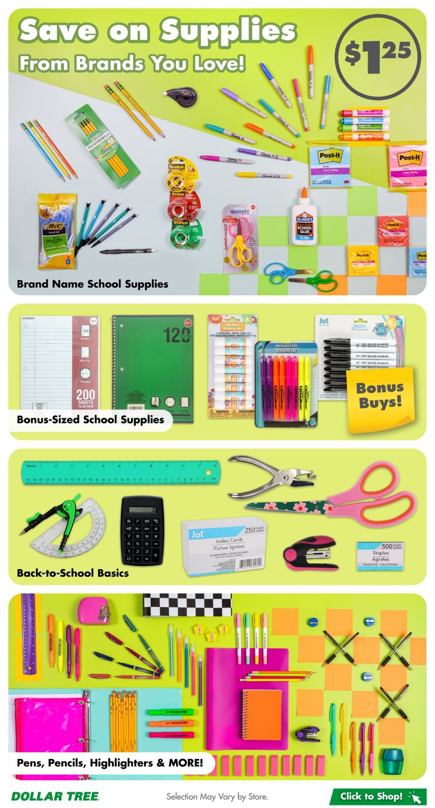 Weekly ad Dollar Tree 07/27/2025 - 08/16/2025