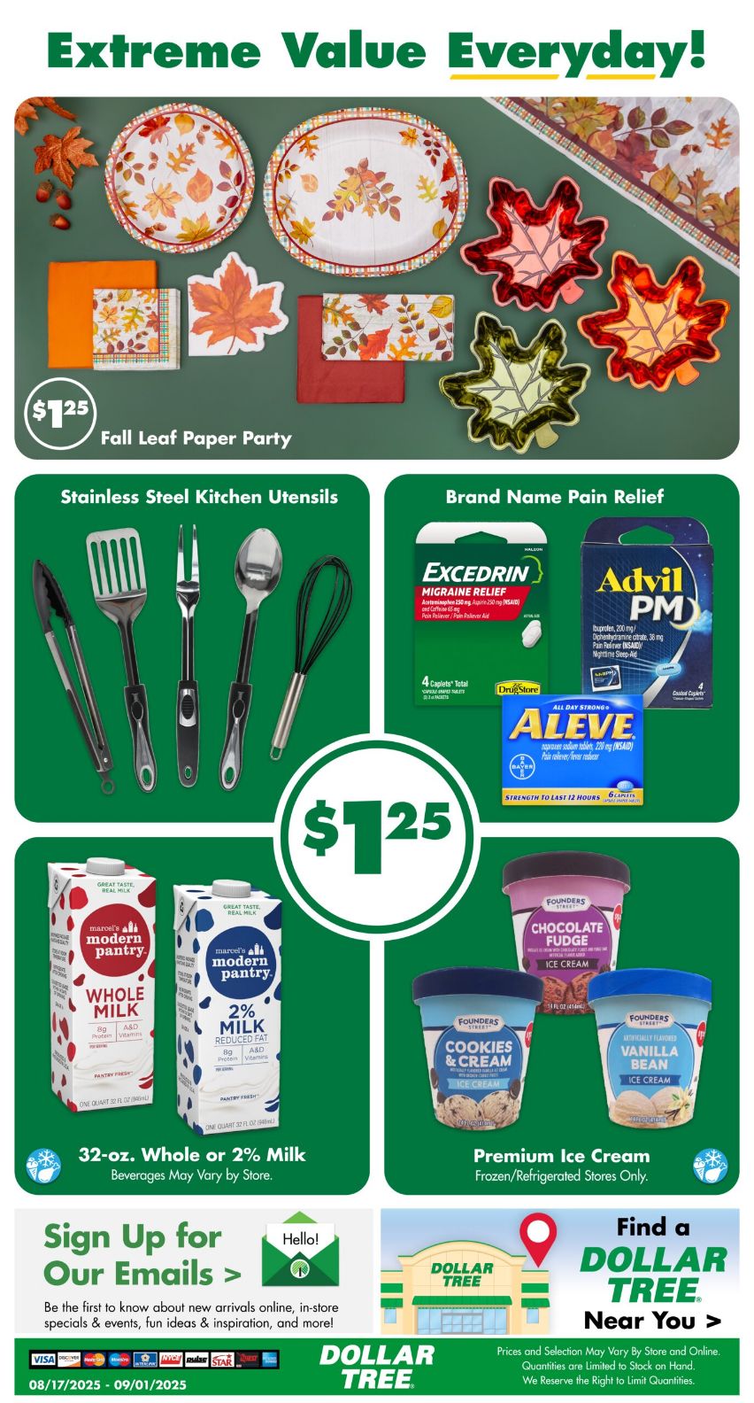 Weekly ad Dollar Tree 08/17/2025 - 09/01/2025