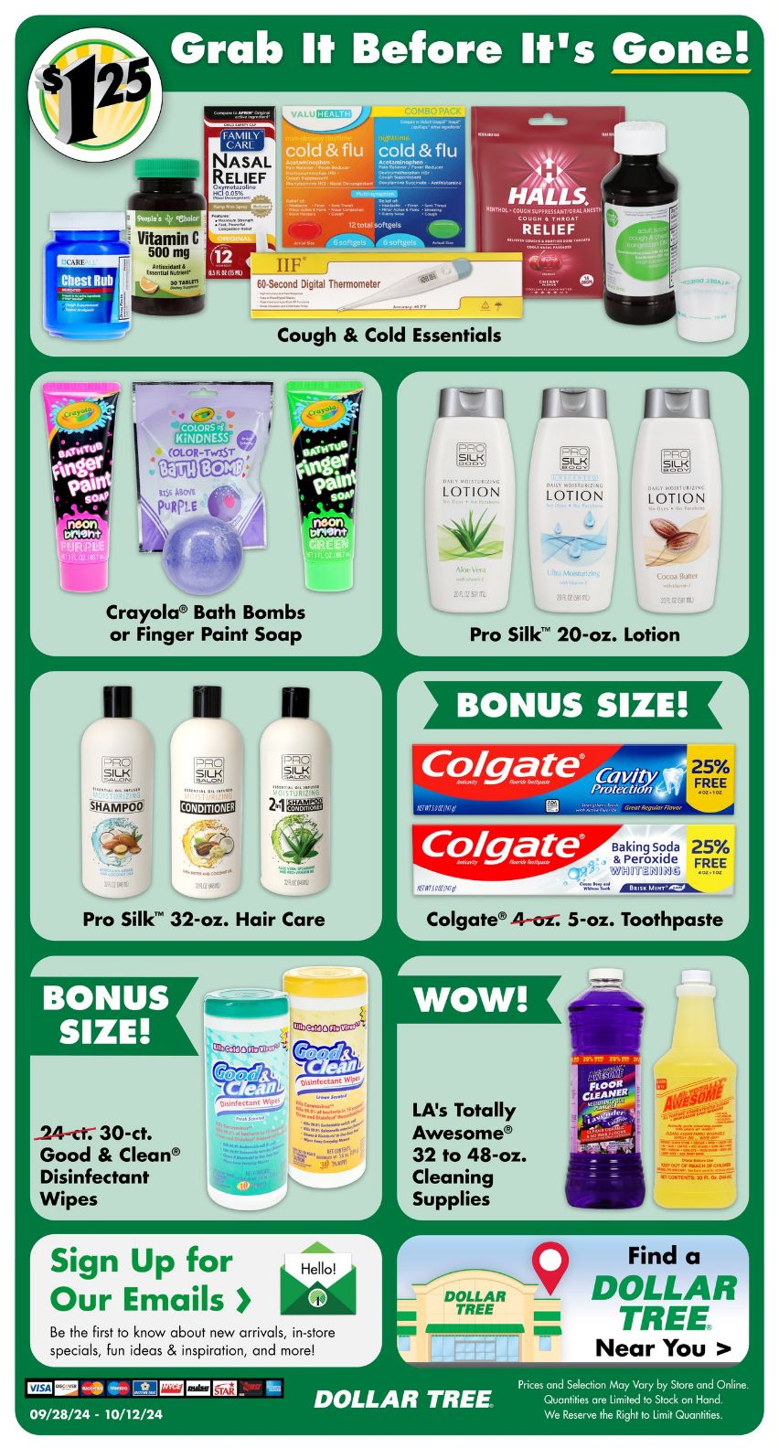 Weekly ad Dollar Tree 09/28/2024 - 10/12/2024