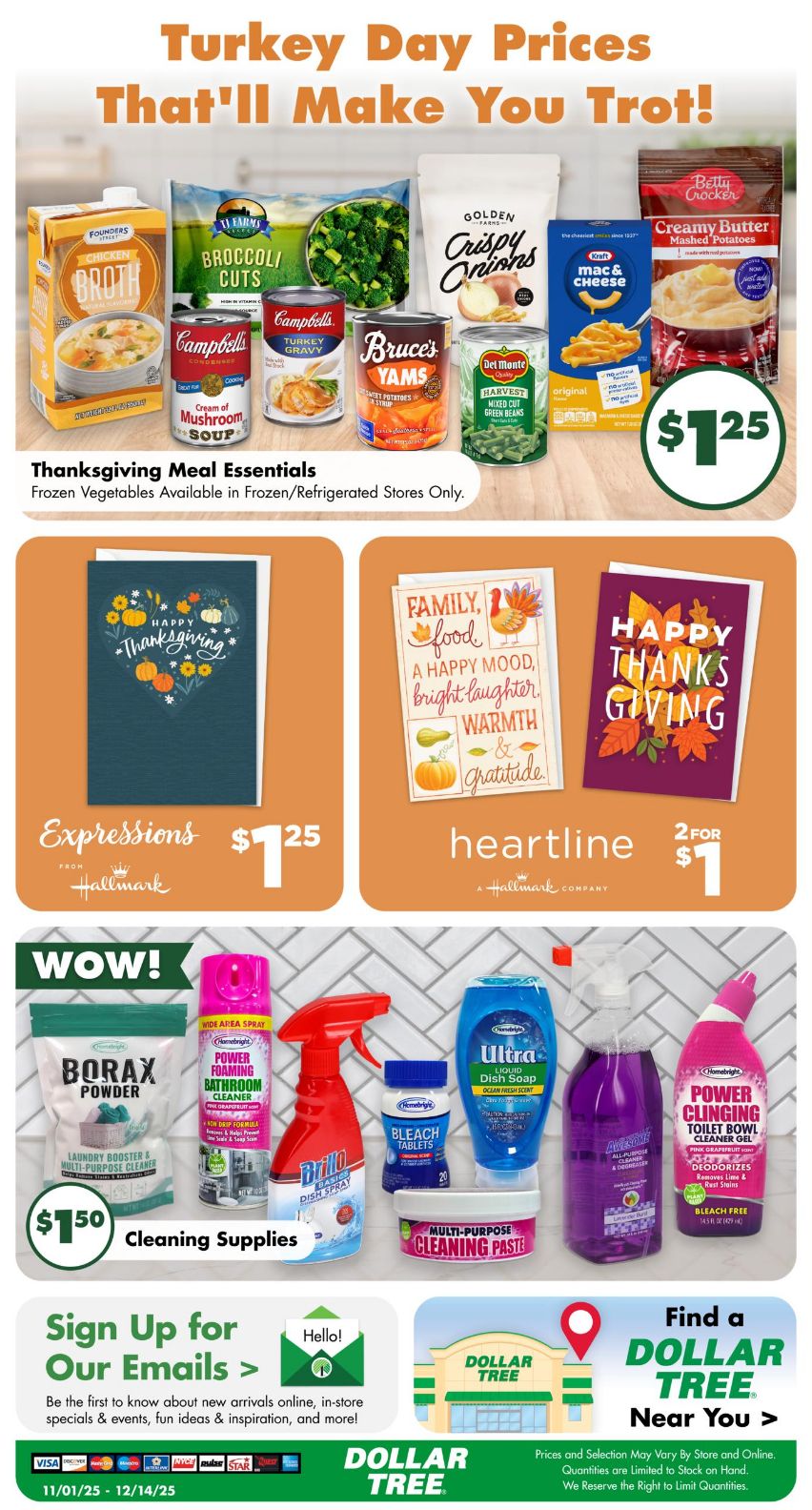 Weekly ad Dollar Tree 11/01/2025 - 12/14/2025
