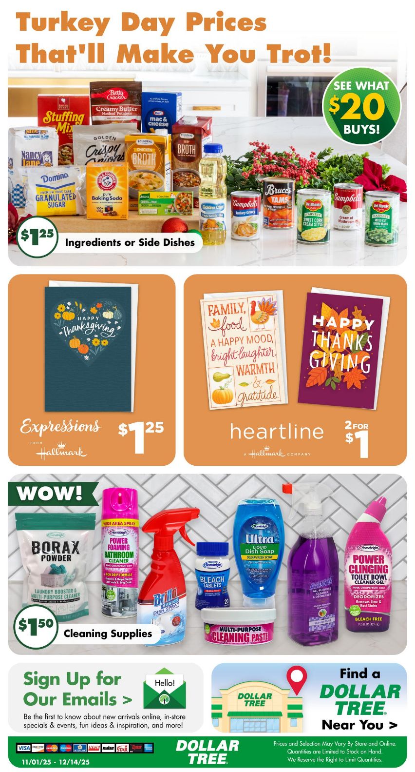 Weekly ad Dollar Tree 11/01/2025 - 12/14/2025