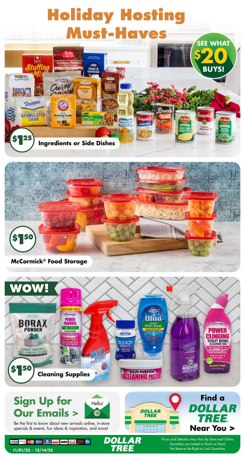 Weekly ad Dollar Tree 11/01/2025 - 12/14/2025
