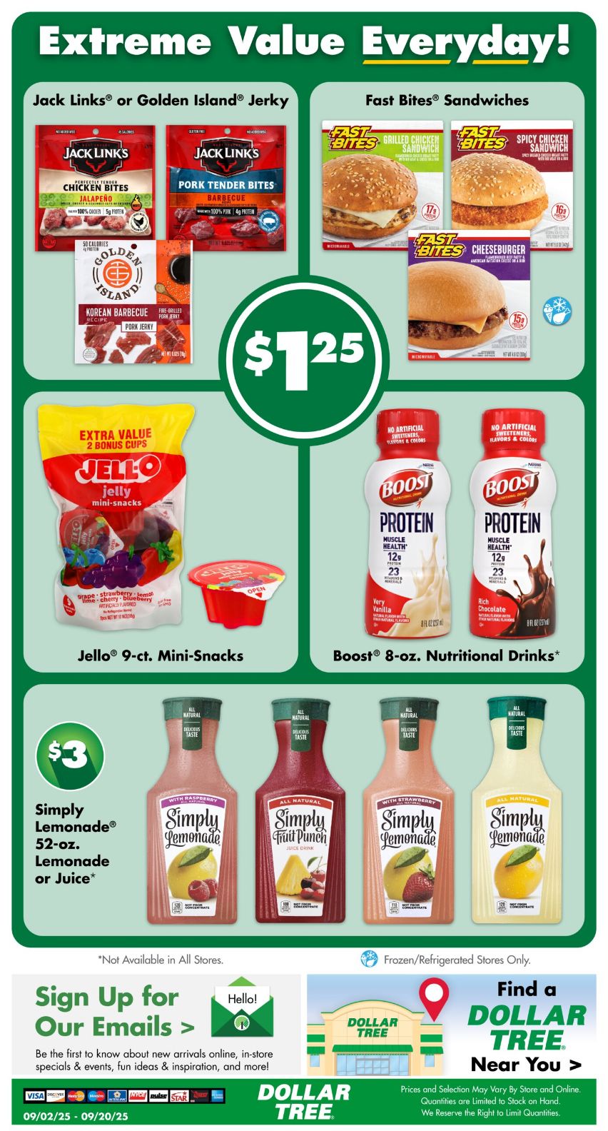 Weekly ad Dollar Tree 09/02/2025 - 09/20/2025