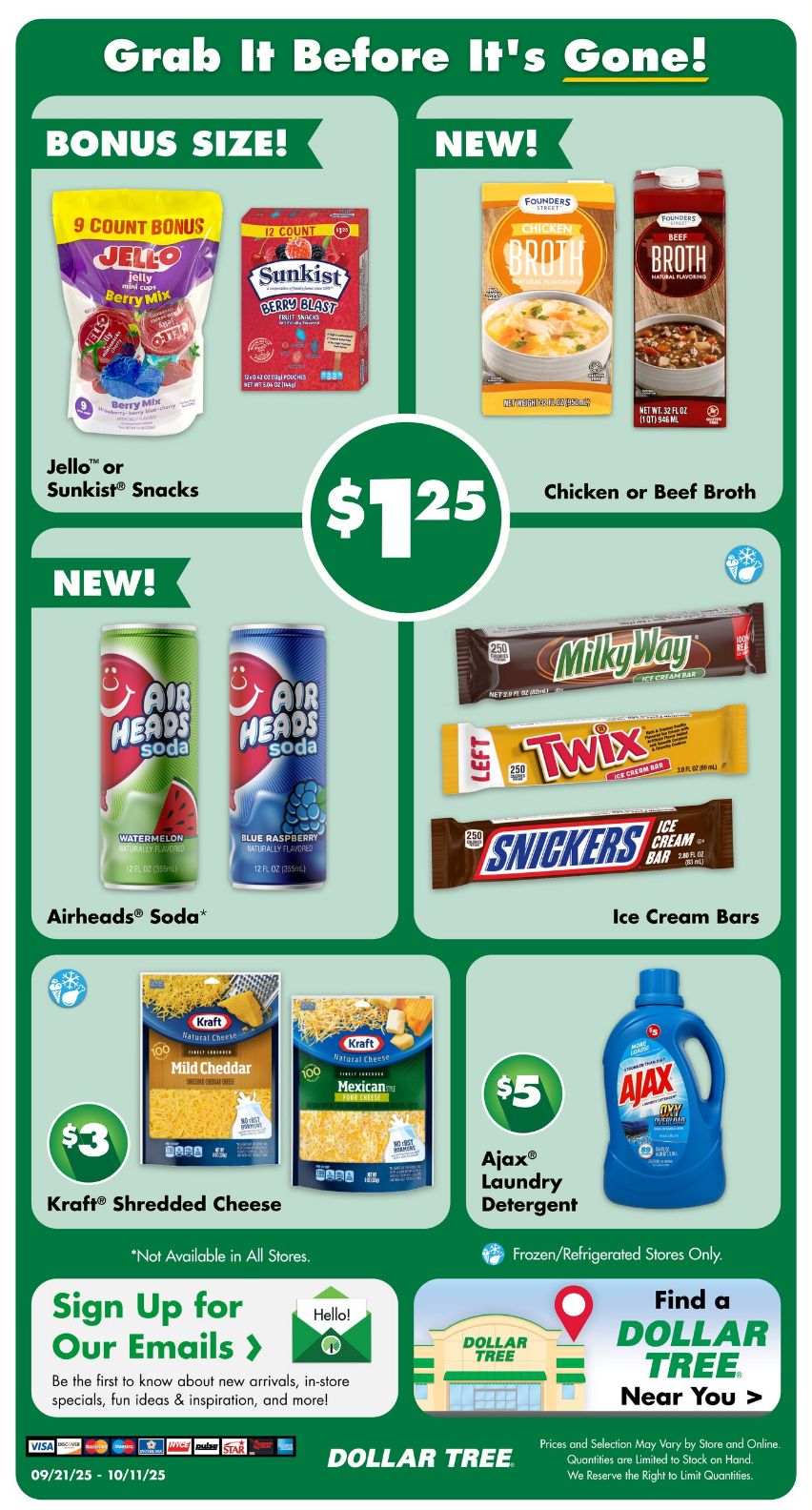 Weekly ad Dollar Tree 09/21/2025 - 10/11/2025