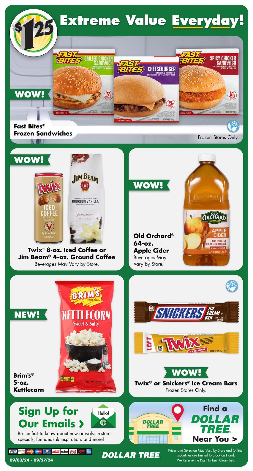 Weekly ad Dollar Tree 09/03/2024 - 09/27/2024