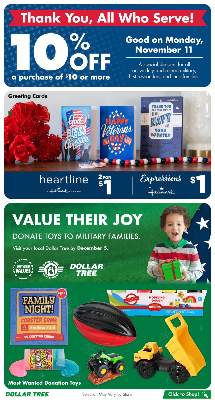 Weekly ad Dollar Tree 11/01/2024 - 11/28/2024