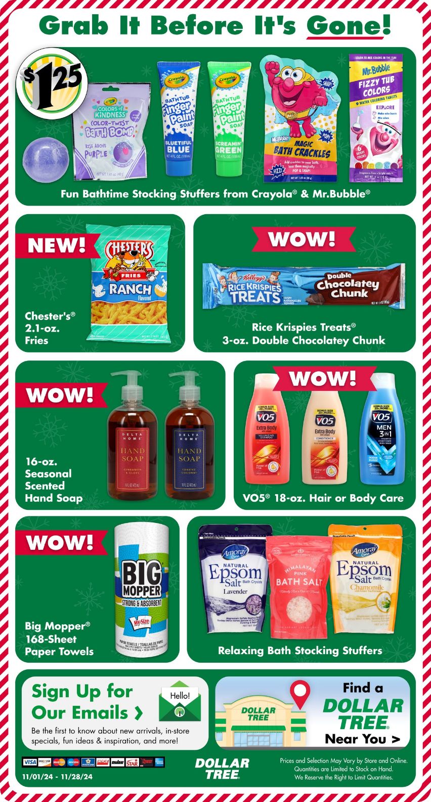 Weekly ad Dollar Tree 11/01/2024 - 11/28/2024