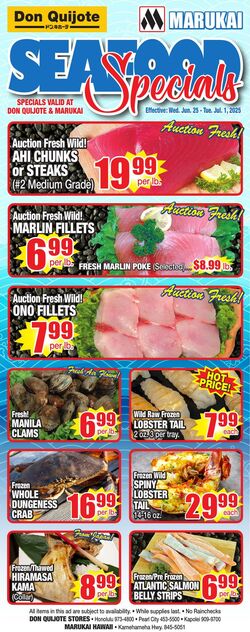Weekly ad Don Quijote Hawaii 06/25/2025 - 07/01/2025