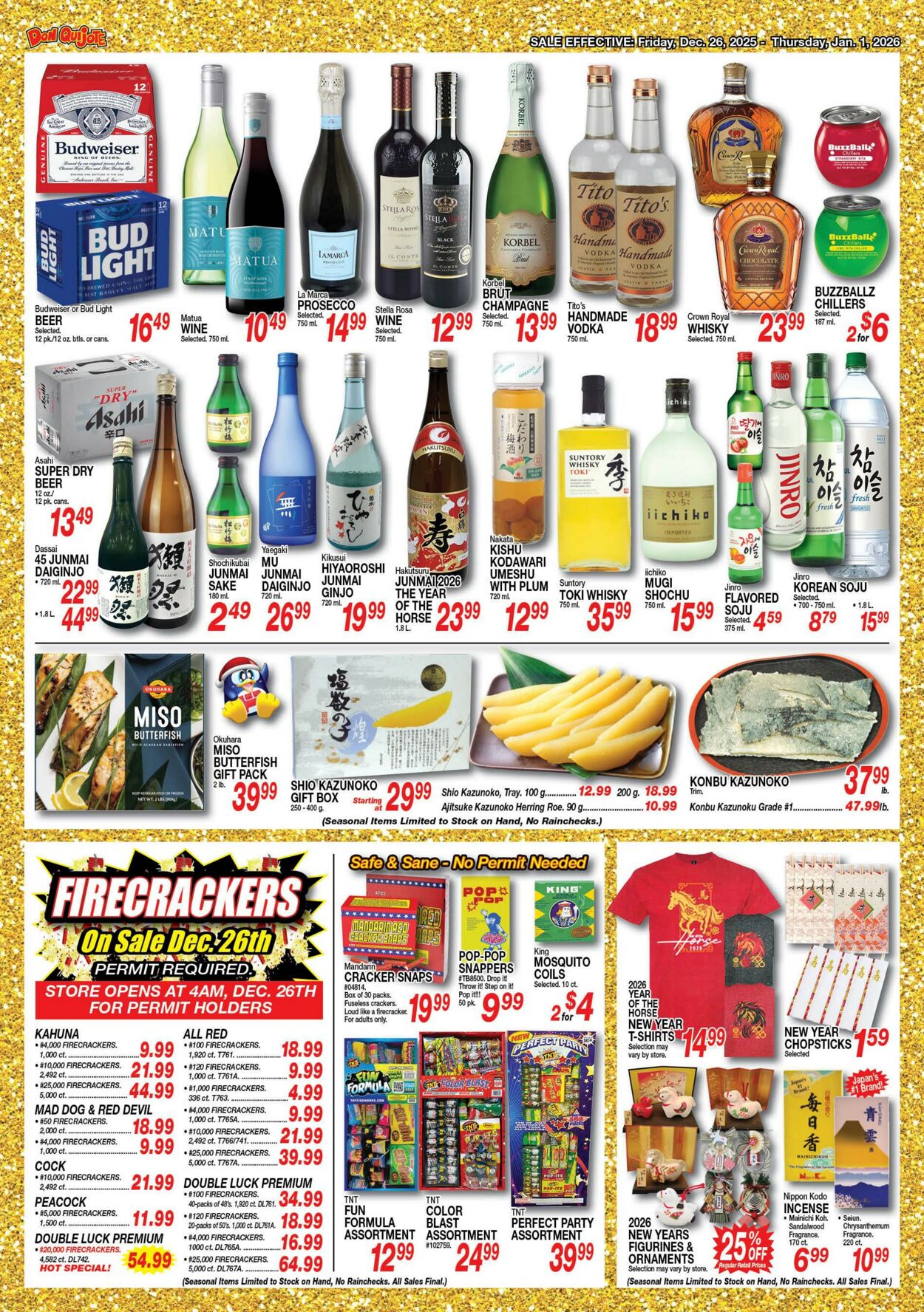 Weekly ad Don Quijote Hawaii 12/26/2025 - 01/01/2026