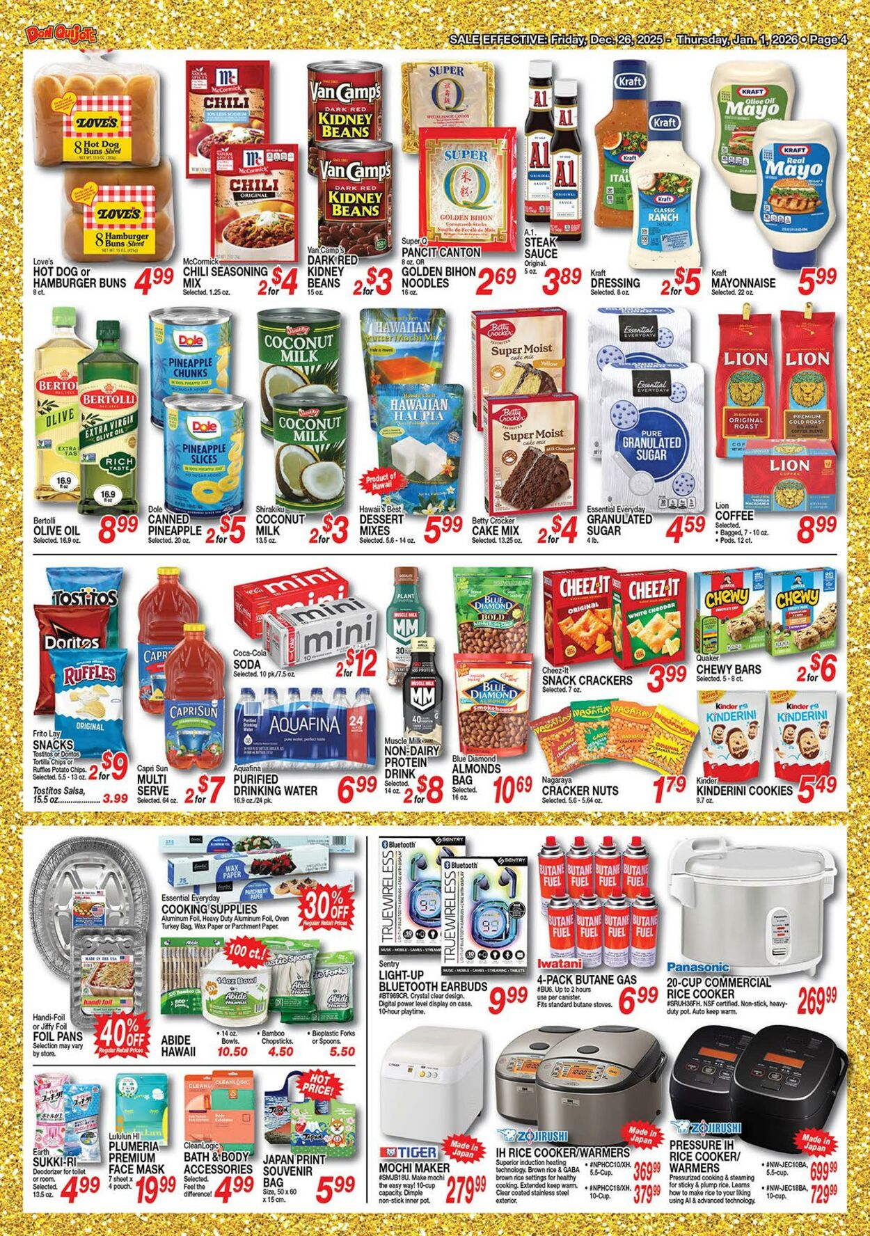 Weekly ad Don Quijote Hawaii 12/26/2025 - 01/01/2026