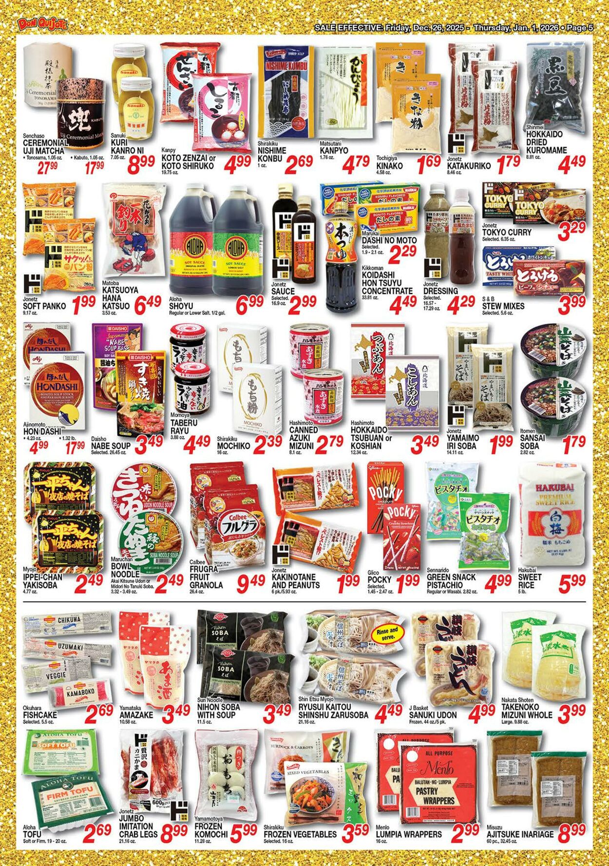 Weekly ad Don Quijote Hawaii 12/26/2025 - 01/01/2026
