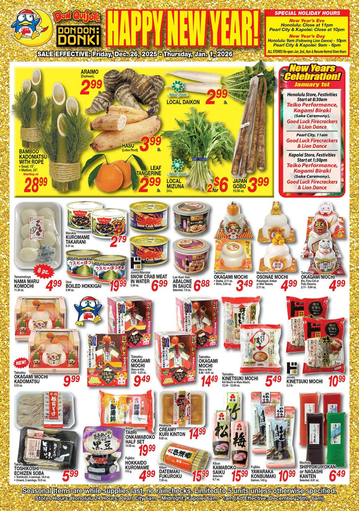 Don Quijote Hawaii Promotional weekly ads