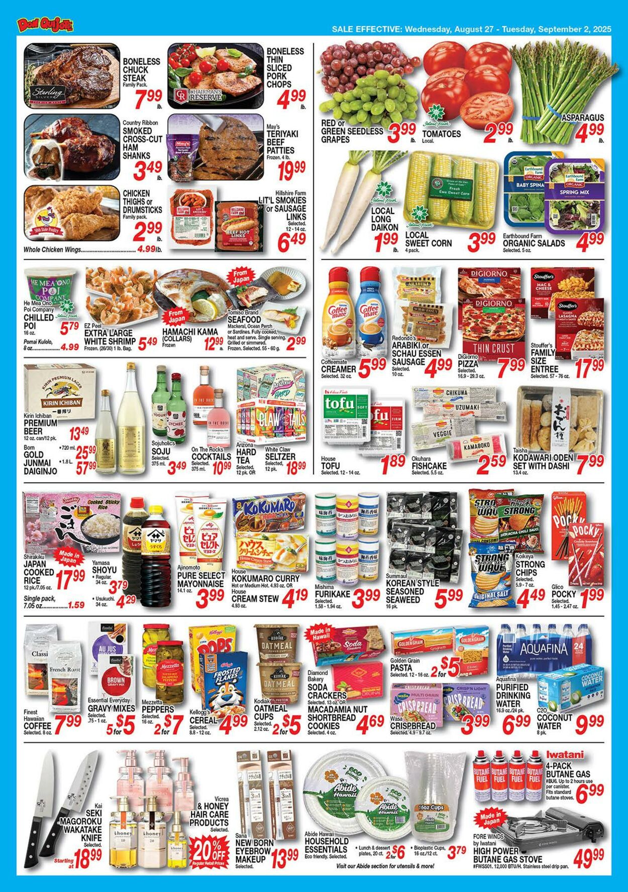 Weekly ad Don Quijote Hawaii 08/27/2025 - 09/02/2025