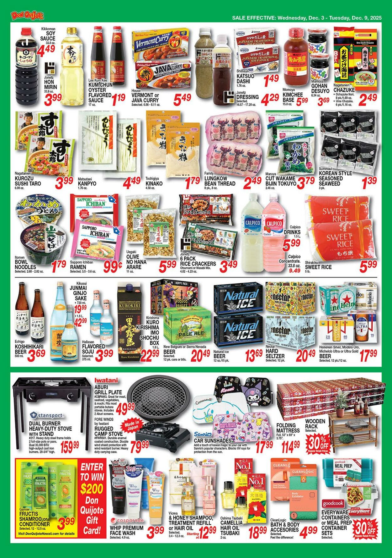 Weekly ad Don Quijote Hawaii 12/03/2025 - 12/09/2025