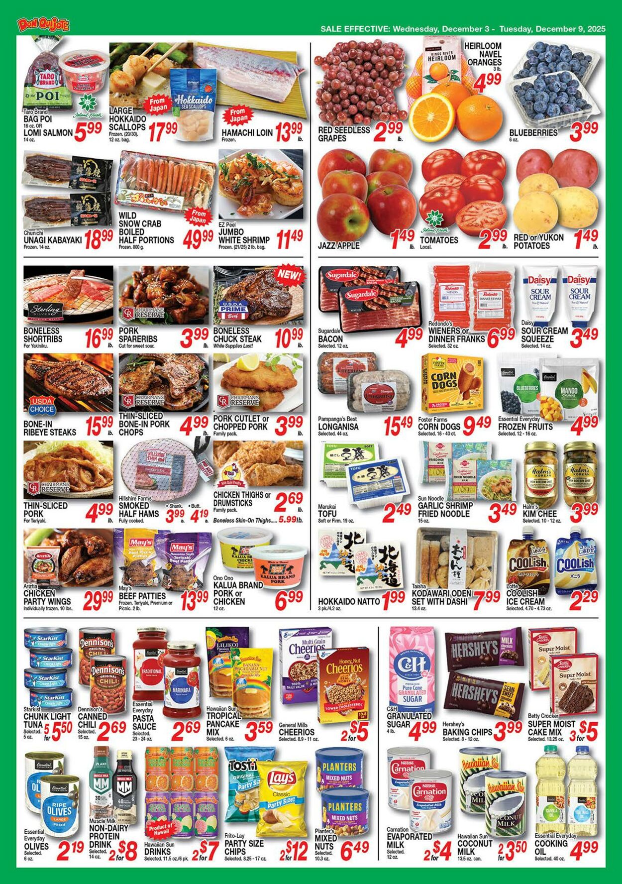 Weekly ad Don Quijote Hawaii 12/03/2025 - 12/09/2025