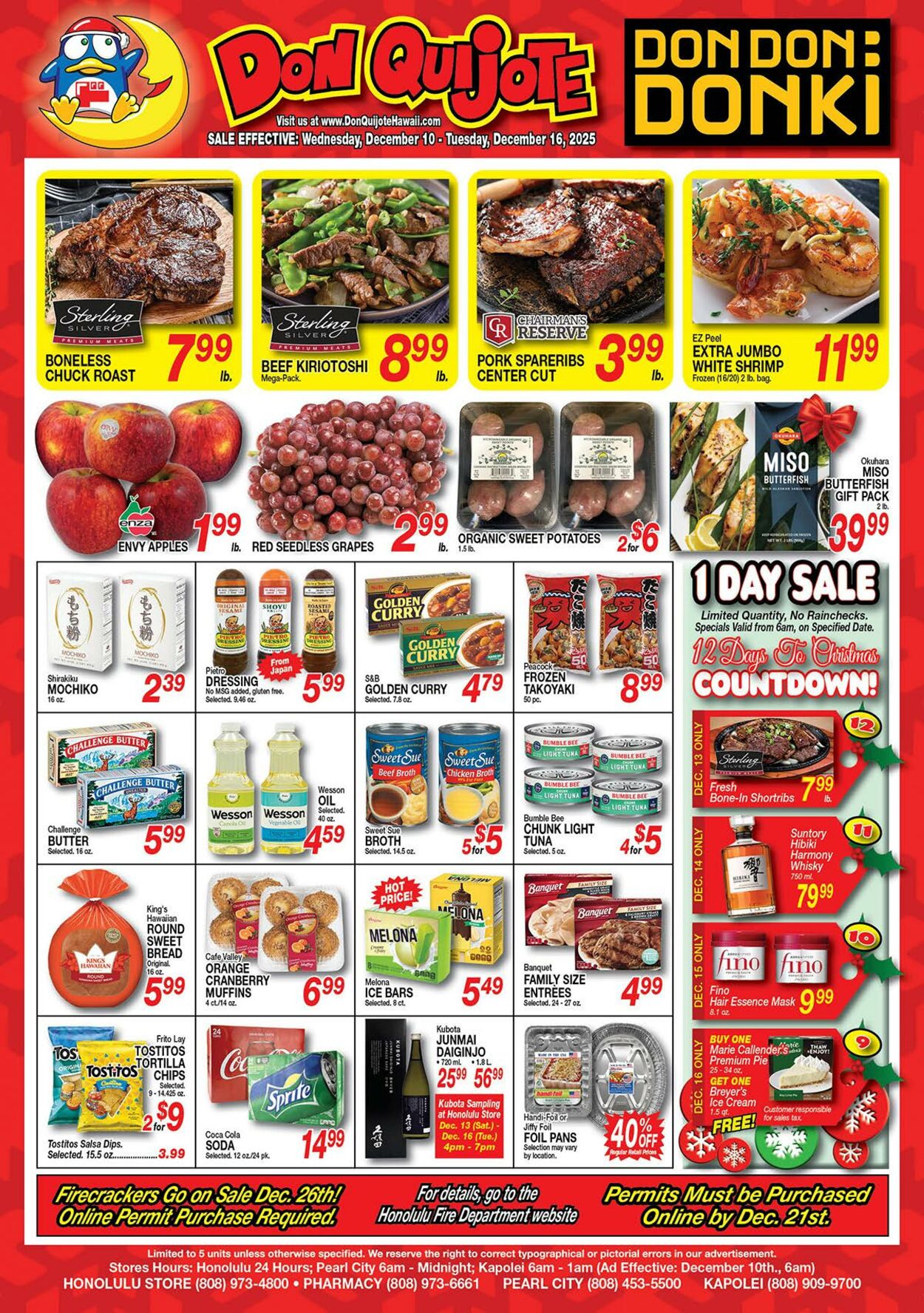 Weekly ad Don Quijote Hawaii 12/10/2025 - 12/16/2025