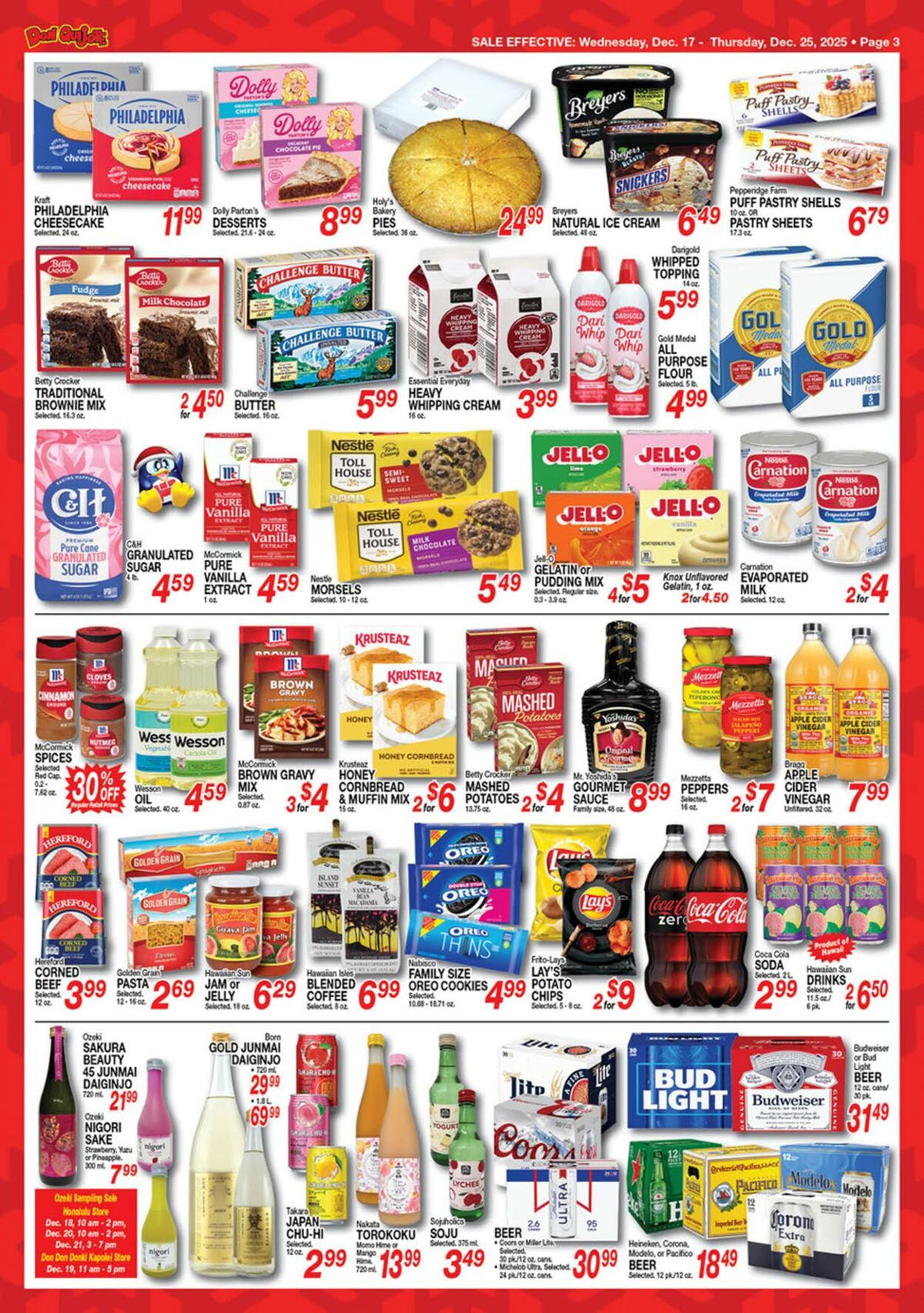 Weekly ad Don Quijote Hawaii 12/17/2025 - 12/25/2025