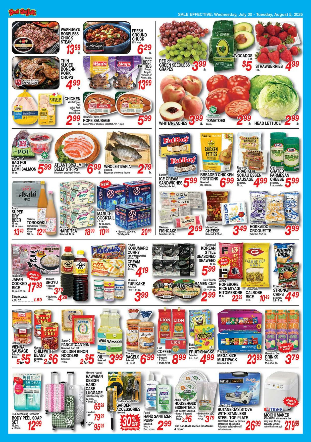 Weekly ad Don Quijote Hawaii 07/30/2025 - 08/05/2025