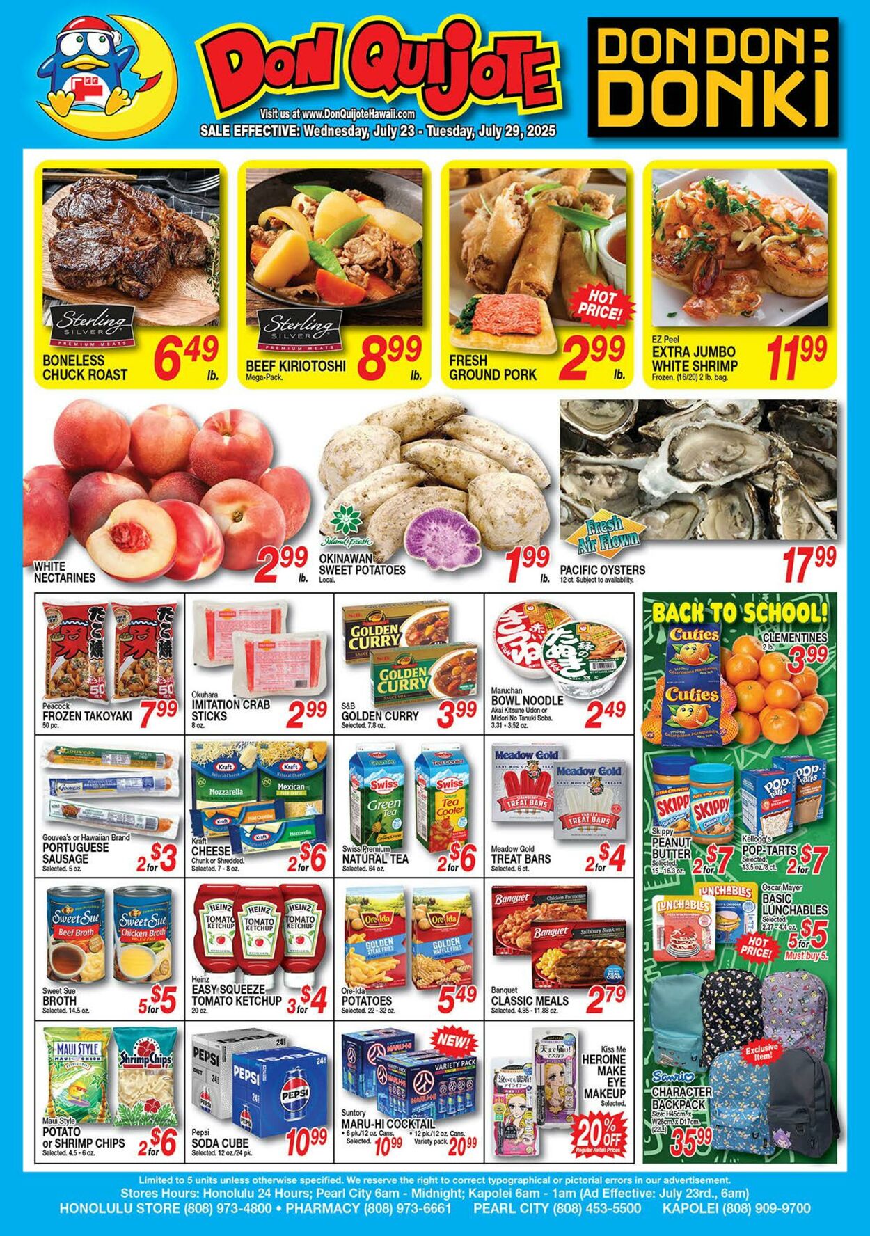 Weekly ad Don Quijote Hawaii 07/23/2025 - 07/29/2025