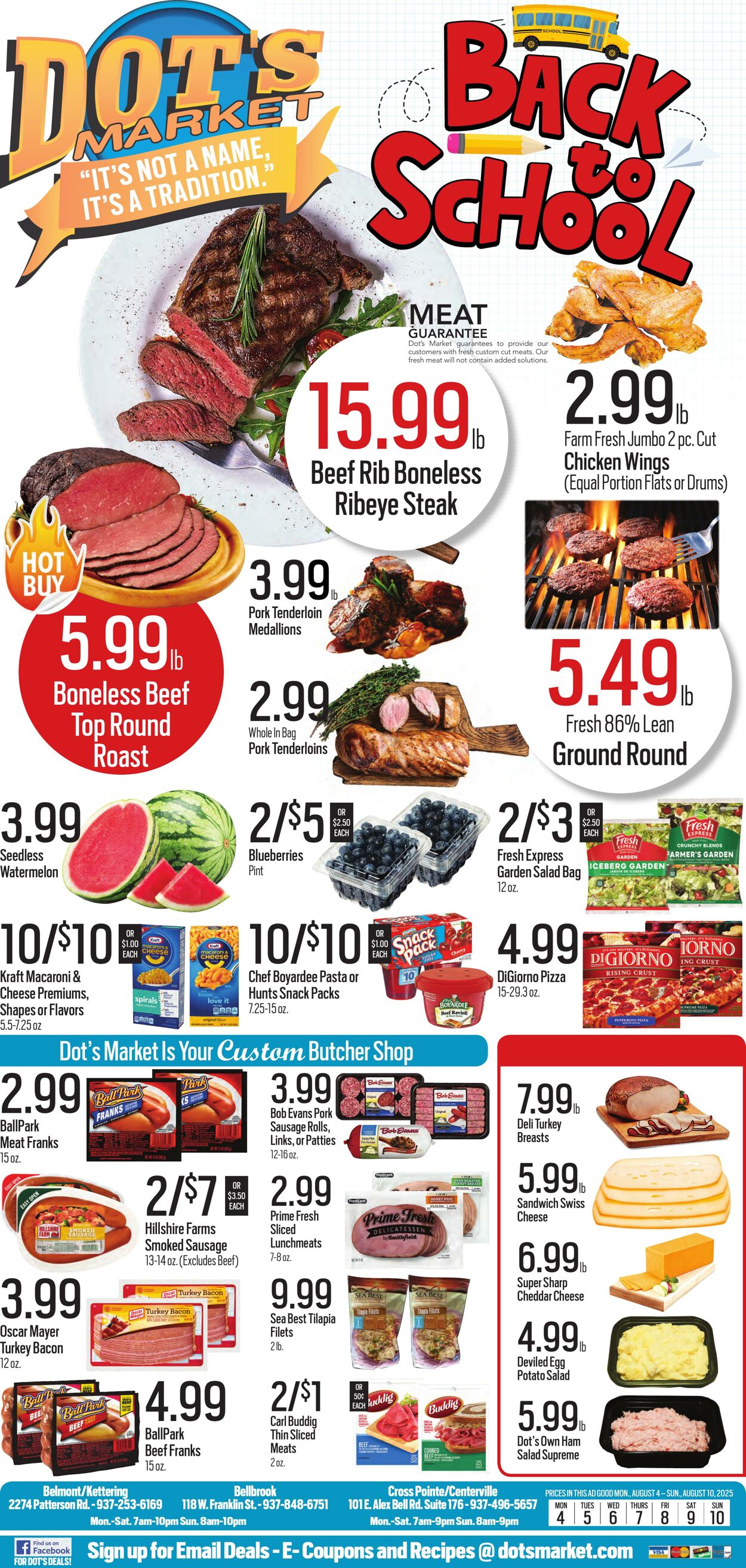 Weekly ad Dot's Market 08/04/2025 - 08/18/2025