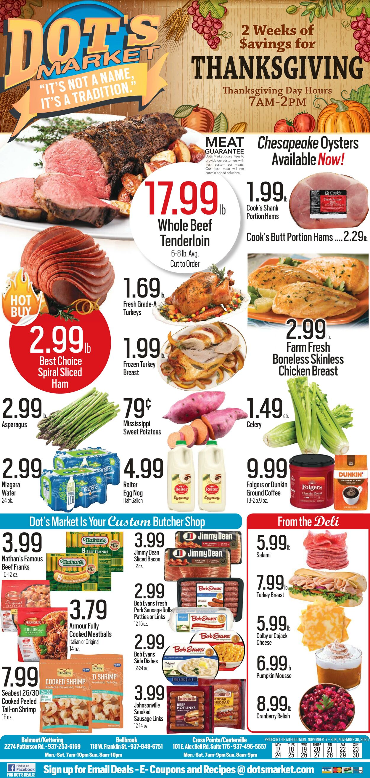 Weekly ad Dot's Market 11/18/2025 - 12/03/2025