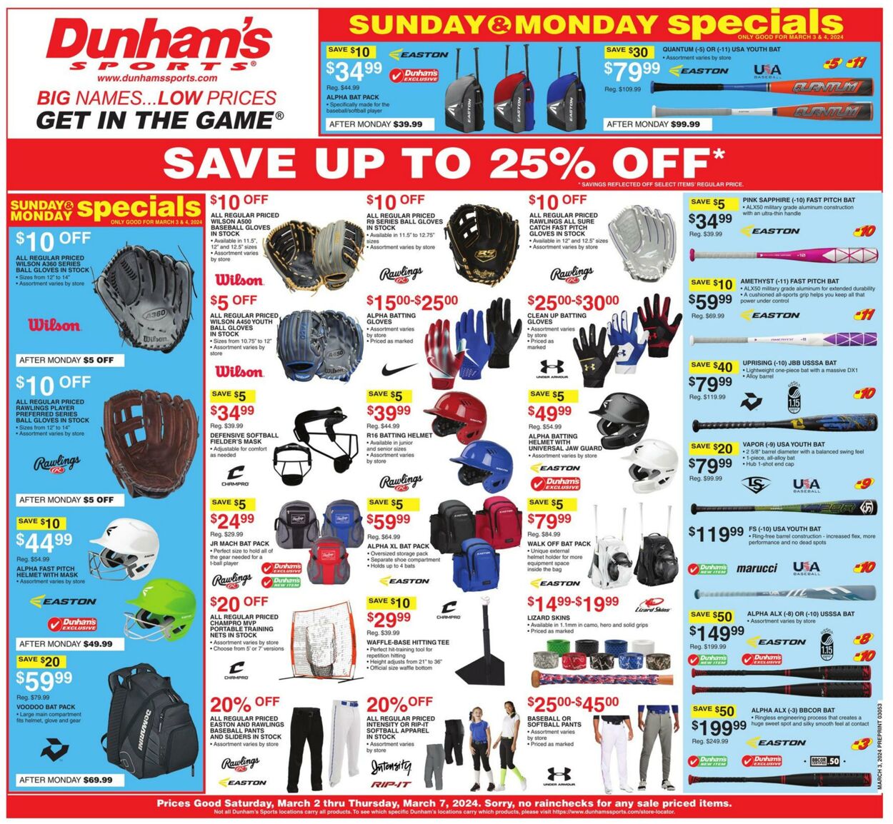 Weekly ad Dunham's 03/02/2024 - 03/07/2024