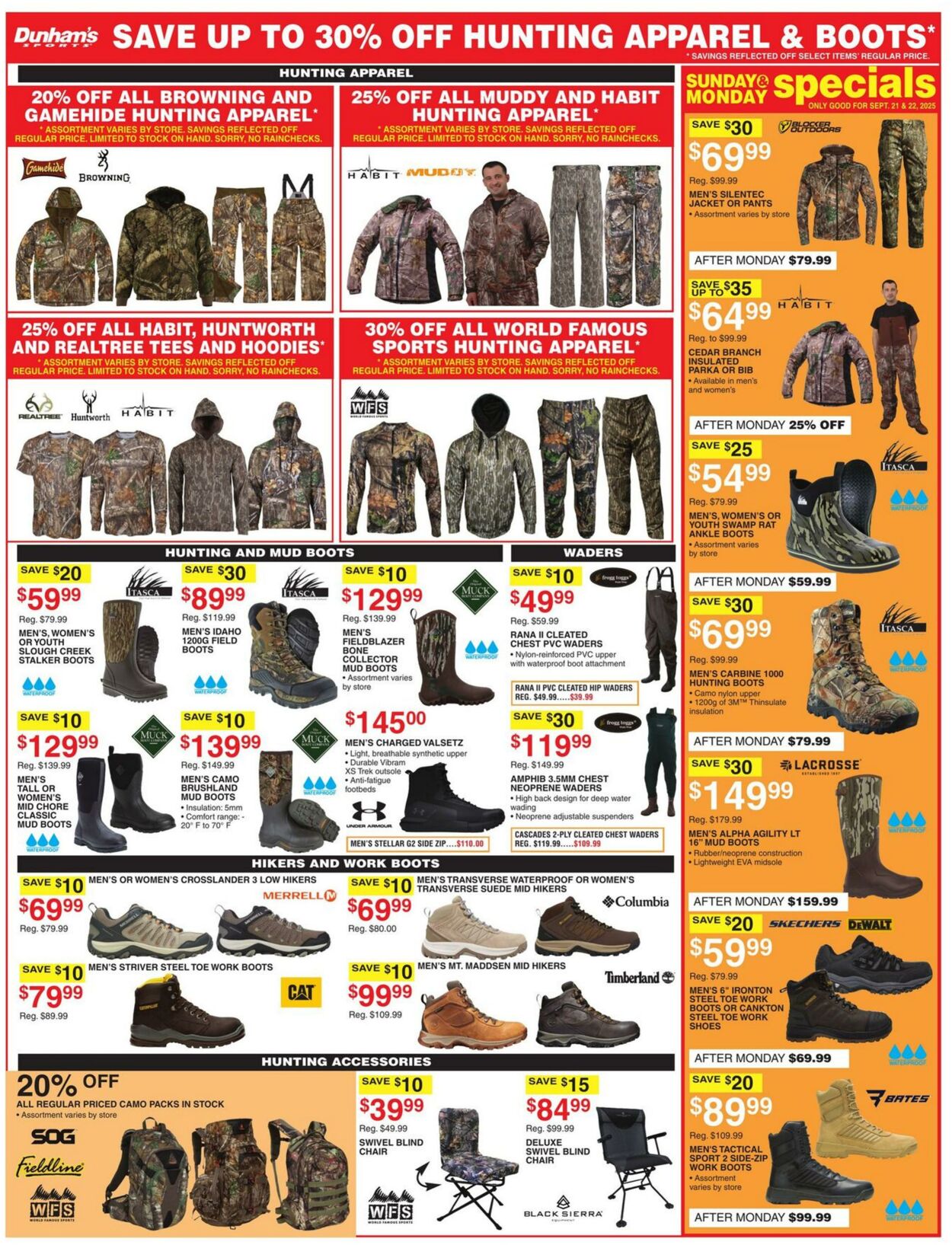 Weekly ad Dunham's 09/20/2025 - 09/25/2025