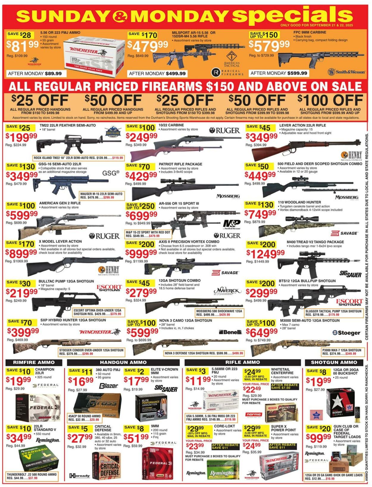 Weekly ad Dunham's 09/20/2025 - 09/25/2025
