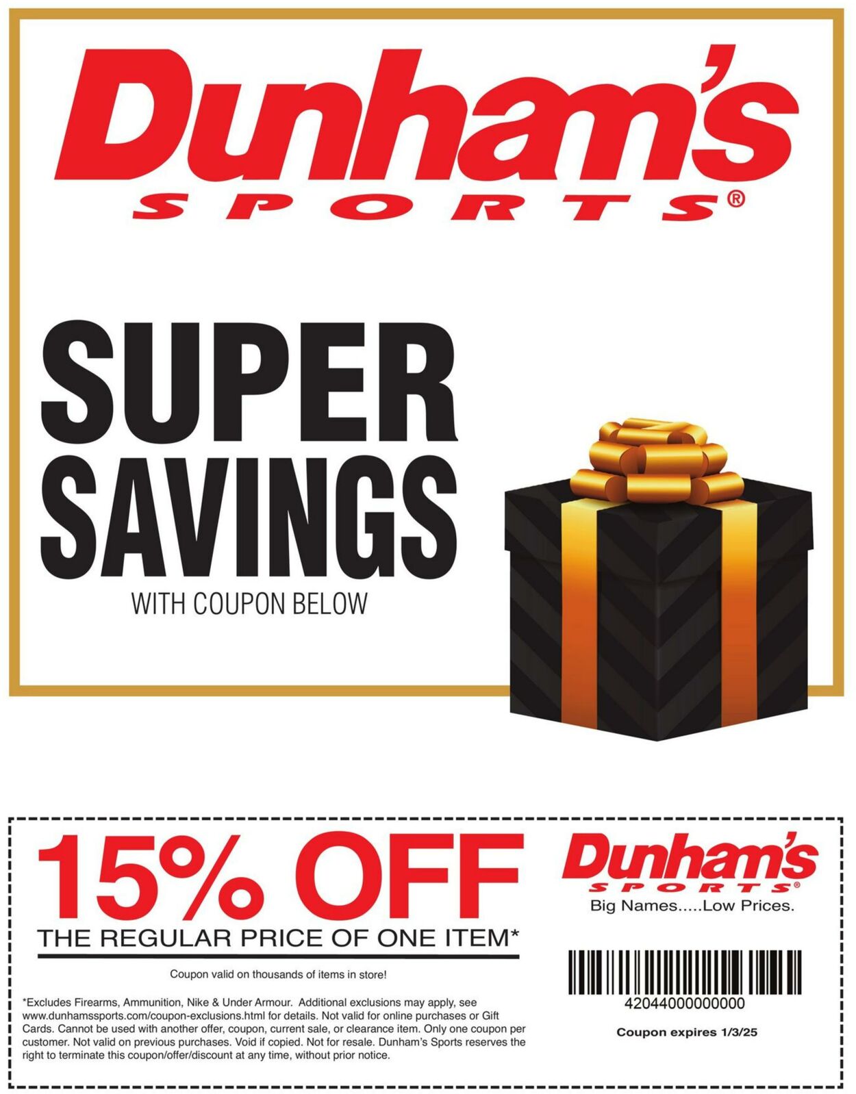 Weekly ad Dunham's 10/04/2024 - 10/04/2024