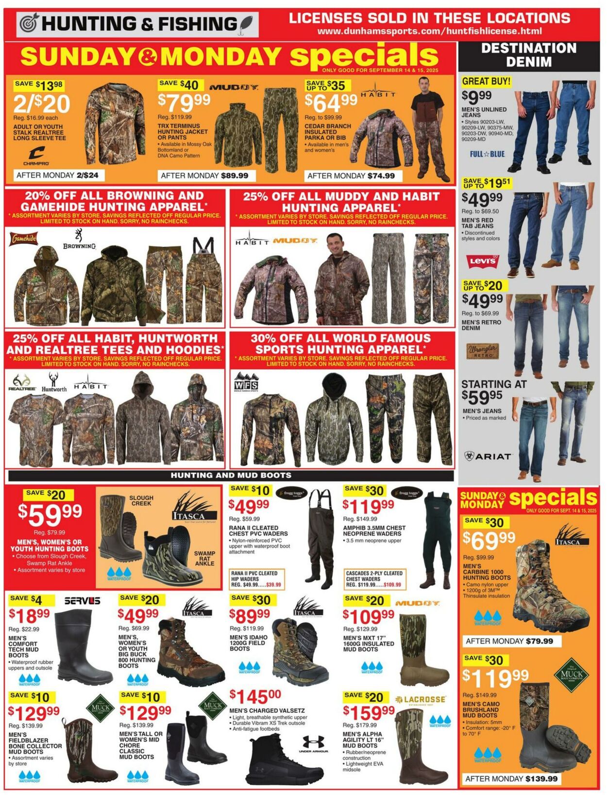 Weekly ad Dunham's 09/13/2025 - 09/18/2025